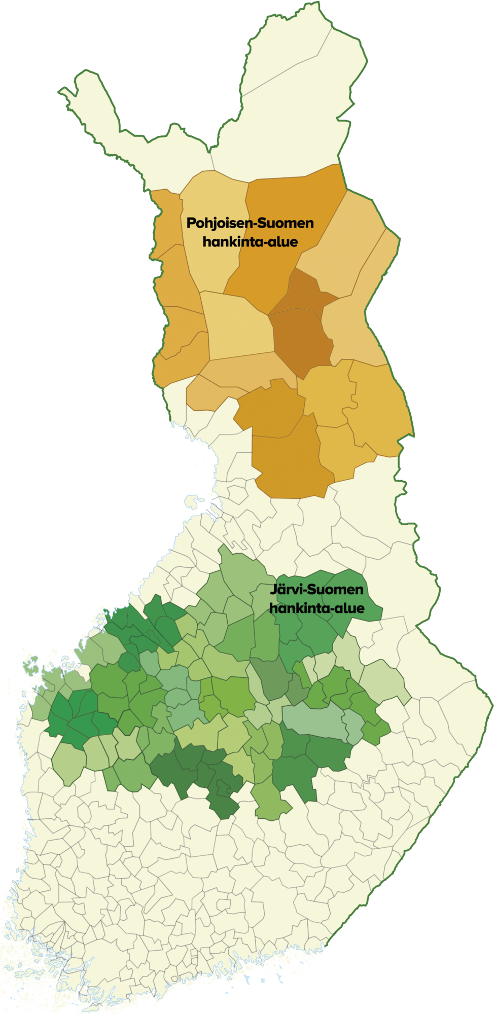 Hankinta-aluekartta.